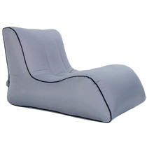 BB1803 Foldable Portable Inflatable Sofa Single Outdoor Inflatable Seat, Size: 100 x 80 x 70cm(Gray)