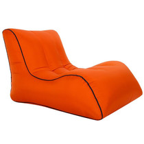 BB1803 Foldable Portable Inflatable Sofa Single Outdoor Inflatable Seat, Size: 100 x 80 x 70cm(Orange)