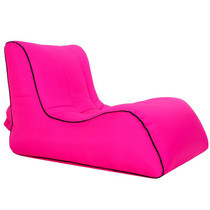 BB1803 Foldable Portable Inflatable Sofa Single Outdoor Inflatable Seat, Size: 90 x 70 x 65cm(Rose Red)