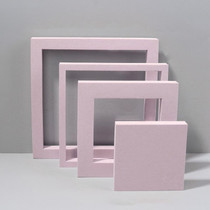 Cube Embedded Combo Kits Geometric Cube Solid Color Photography Photo Background Table Shooting Foam Props (Pink)