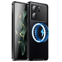 For Xiaomi Redmi K60 Ultra / 13T / 13T Pro Aromatherapy Magnetic Metal Phone Case(Black)