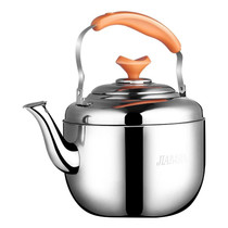 Stainless Steel Kettle Extra Thick Whistle Burning Kettle Home Teapot Large Capacity(6.8L Apple kettle)