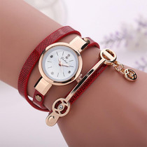 GONEWA Metal Strap Wristwatch Bracelet Quartz watch(Red)