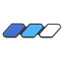 2 PCS Universal Three-color Car Sticker(Blue)