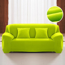 Plush Fabric Sofa Cover Thick Slipcover Couch Elastic Sofa Covers Not Include Pillow Case, Specification:2 seat 145-185cm(Green)