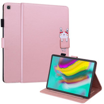 For Samsung Galaxy Tab S5e 10.5 T720 Cartoon Buckle Leather Tablet Case(Rose Gold)