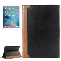 Book Style Polished Surface Horizontal Flip Leather Case with Holder & Card Slots & Wallet for iPad Pro 9.7 inch(Black)