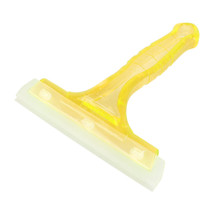 Car Window Plastic Nonslip Handle Glass Wiper / Window Cleaning Tool, Size: 15.8 x 14.8cm(Yellow)