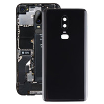 For OnePlus 6 Smooth Surface Battery Back Cover (Black)