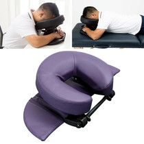 Adjustable Headrest Face Pillow Family Massage Beauty Cradle Rest Pad For Desk(Purple Color)