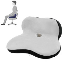 Memory Foam Petal Cushion Office Chair Home Car Seat Cushion, Size: With Storage Bag(Crystal Velvet Gray Black Stitching)