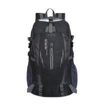 Large-capacity Travel Mountaineering Bag Men and Women Outdoor Sports Leisure Nylon Waterproof Backpack(Black)