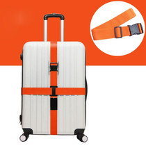 Cross Rainbow Elastic Telescopic Bag Bungee Luggage Packing Belt Travel Luggage Fixed Strap(Orange)