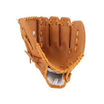 PVC Outdoor Motion Baseball Leather Baseball Pitcher Softball Gloves, Size:12.5 inch(Brown)