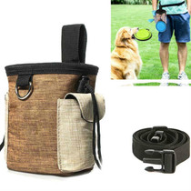 Outdoor Pet Training Bag Dog Training Pockets Pet Snack Storage Bag Pockets, Specification: Brown Waist Bag