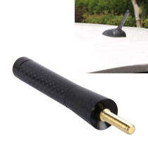 Carbon Fiber Aluminum Short Antenna Polished Universal Screws Base(Medium Size) (Black)