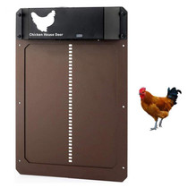 B177  Light-Sensitive Automatic Chicken Coop Door Hen House Pet Door