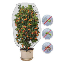 Plant Insect Cover Net With Drawstring Greenhouse Fruit Tree Bird Cover, Size: 1x0.7m(White)