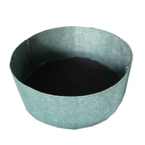 130x30cm 400L Felt Planting Barrel Indoor Outer Round Plant Bag Non-Woven Seedling Bag(Dark Green)