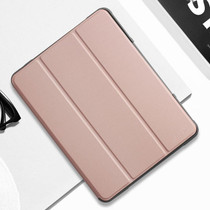 For iPad 9.7 Mutural Horizontal Flip PC + TPU + PU Leather Case with Holder & Pen Slot(Rose Gold)