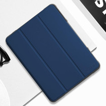 For iPad 9.7 Mutural Horizontal Flip PC + TPU + PU Leather Case with Holder & Pen Slot(Blue)