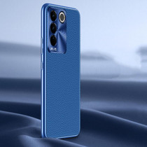 For vivo S16 / S16 Pro Litchi Texture Genuine Leather Phone Case(Blue)