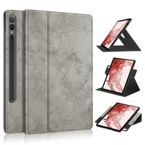 For Samsung Galaxy Tab S9+ 360 Rotation Stand Smart Leather Tablet Case(Grey)