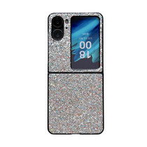 For OPPO Find N2 Flip Glitter Frosted Shockproof Phone Case(Black)