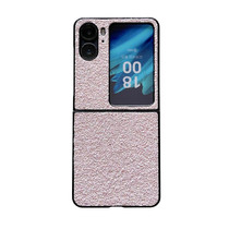 For OPPO Find N2 Flip Glitter Frosted Shockproof Phone Case(Pink)