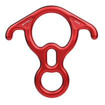 XINDA XD8602 Climbing Rescue Figure 8 Descender with Bent-ear Rappelling Gear Belay Device(Red)