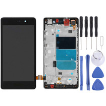 OEM LCD Screen For Huawei P8 Lite Digitizer Full Assembly with Frame(Black)