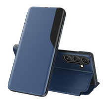 For Samsung Galaxy A15 Attraction Flip Holder Leather Phone Case(Sapphire Blue)