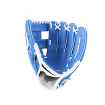 PVC Outdoor Motion Baseball Leather Baseball Pitcher Softball Gloves, Size:10.5 inch(Blue)