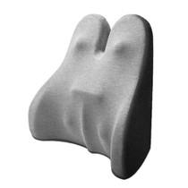 Car Seat Lumbar Support Cushion Memory Foam Office Lumbar Cushion, Size: Bandage(Light Gray & Dark Gray )