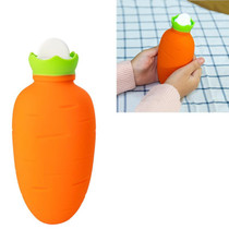 Carrot-Shaped Silicone Water Injection Warm Water Bag Winter Leak-Proof And Explosion-Proof Hand Warmer(Orange)