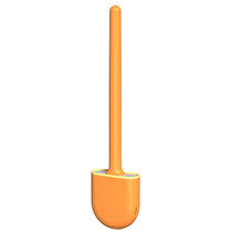 Soft Rubber Toilet Brush Clamp No Dead Space Cleaning Brush, Size: Drain(Vitality Orange)