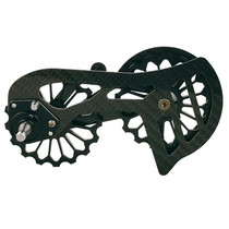 Carbon Fiber Guide Wheel For Road Bike Bicycle Bearing Rear Derailleur Guide Wheel Parts, Model Number: SD6 Black