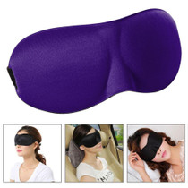 3D Portable Shading Sleep Rest Aid Cover Eye Patch Sleeping Mask Female Cute Eye Mask(Purple)