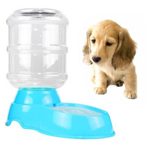 3.5L Pet Gravity Waterer Dogs Cats Plastic Self-Dispensing Gravity Pet Feeder(Blue)