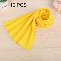 10 PCS Outdoor Sports Portable Cold Feeling Prevent Heatstroke Ice Towel, Size: 30*80cm(Yellow)