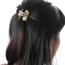 Fashion Women Hair Claw Elegant Mini Simple Colorful Bun Hair Accessories(Beige)