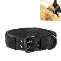 Multifunctional Adjustable Dog Leash Pet Outdoor Training Wear-Resistant Pull-Resistant Collar, Size:M(Black)