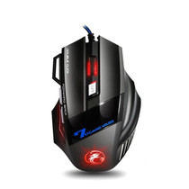 IMICE X7 2400 DPI 7-Key Wired Gaming Mouse with Colorful Breathing Light, Cable Length: 1.8m(Skin Black E-commerce Version)