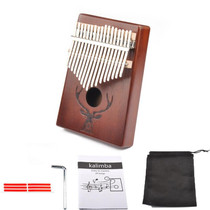 17-Tone Beginner Finger Piano Deer Head Kalimba Thumb Piano(Coffee Kit)