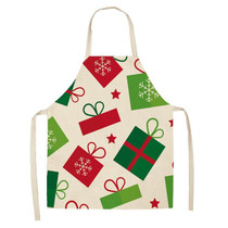 Fabric Linen Cleaning Apron Christmas Party Decoration Apron, Size: 47x38cm(WQ-001501)