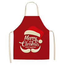 Fabric Linen Cleaning Apron Christmas Party Decoration Apron, Size: 68x55cm(WQ-001503)