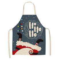 Fabric Linen Cleaning Apron Christmas Party Decoration Apron, Size: 47x38cm(WQ-001517)