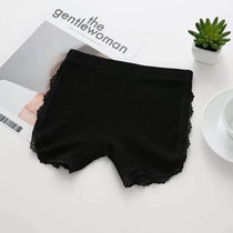 Summer Girls Safety Short Pants Kids Cotton Boxer Briefs Prevent Emptied Shorts, Size: 150(Black)