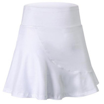 Anti-emptied And Quick-drying Sports Skirt With Mini-socks For Women (Color:White Size:L)