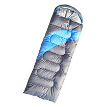 AOTU AT6101 1.3kg Outdoor Camping Stitchable Envelope Warm Sleeping Bag (Gray Blue)